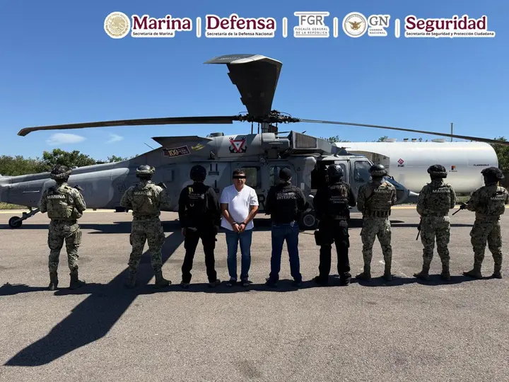 Audias Flores Silva, “El Jardinero”, fue capturado tras meses de labores de inteligencia./ FGR