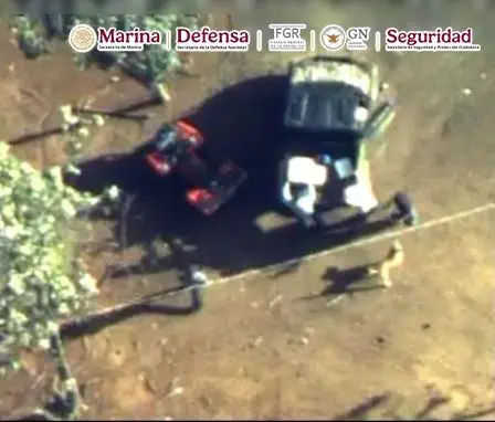 El objetivo intentó ocultarse en la zona, pero fue ubicado gracias a vigilancia aérea./ FGR