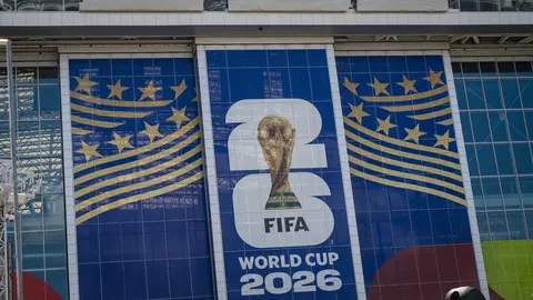 Estadio Dallas con publicaidad del torneo de la FIFA | AP