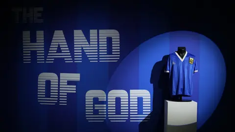 La playera de Maradona de aquel partido | AP