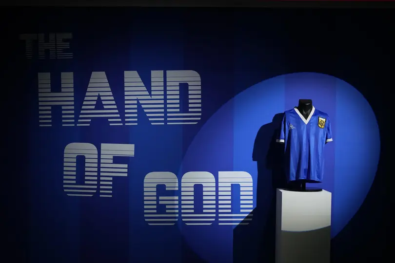 La playera de Maradona de aquel partido | AP