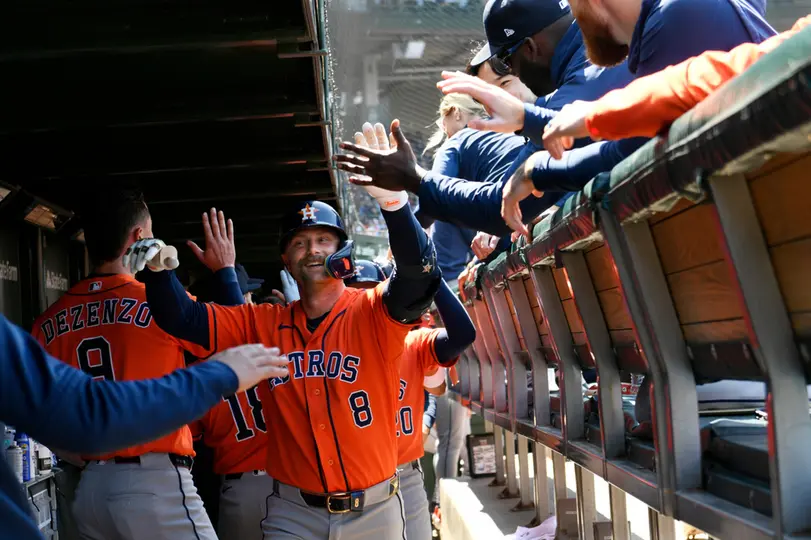 Dogout de los Astros | AP