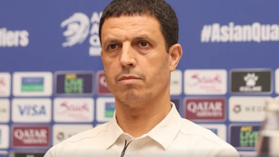 Jamal Sellami, DT de Jordania, en conferencia de prensa | X: @JordanFA