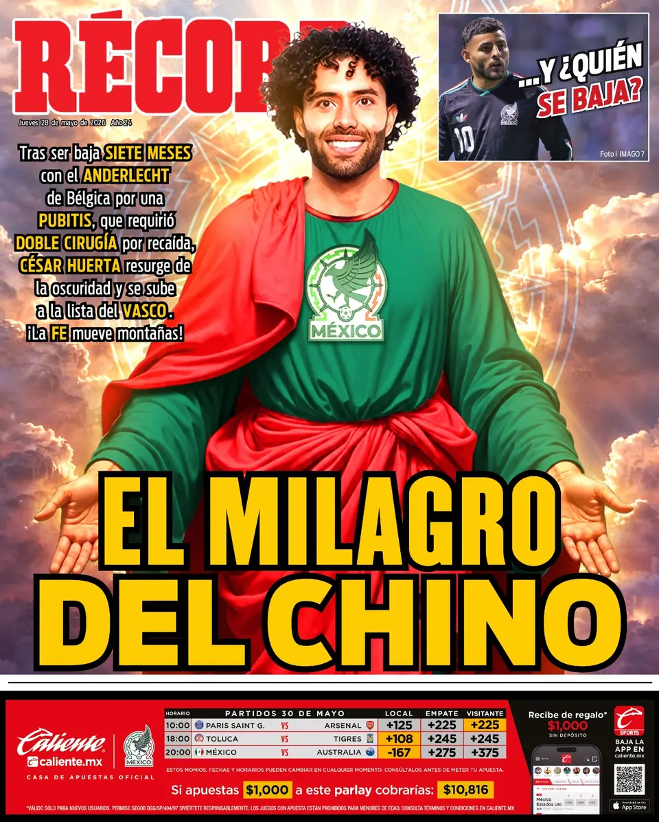 Portada RÉCORD 28 de Mayo de 2026
