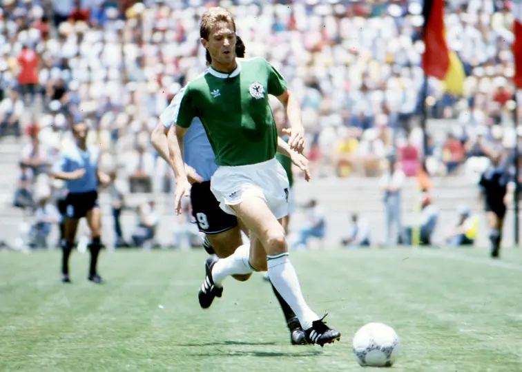 Alemania Federal jugó en Querétaro contra Uruguay en México 1986. l MEXSPORT