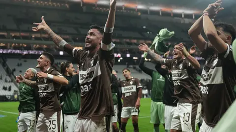 Platense tras clasificar a los Octavos de Final de la Copa Libertadores | AP