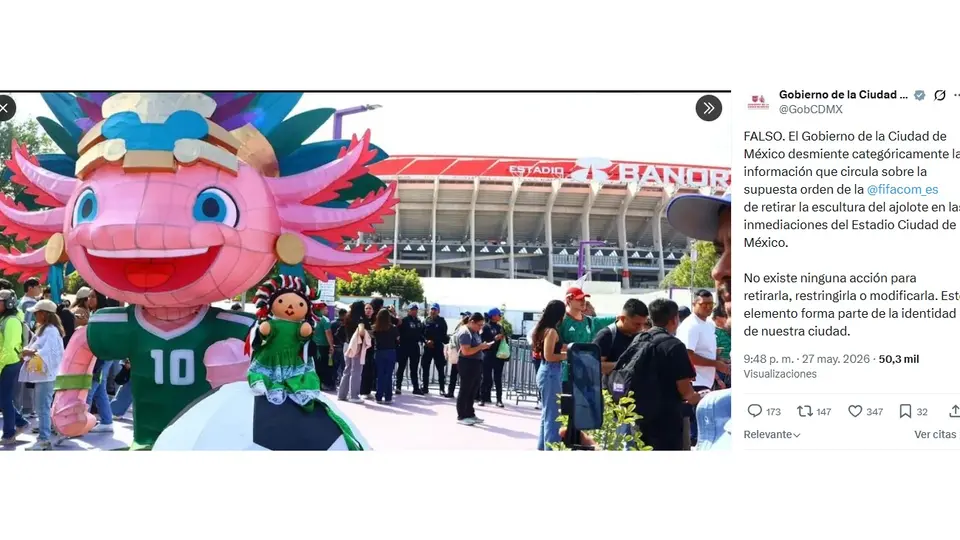 El gobierno aclaró la situación del ajolote en el estadio Banorte | CAPTURA