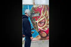 Grande Americano reacciona a su mural: "está poca ma..."