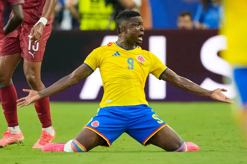 Jhon Córdoba, jugador de Colombia | AP