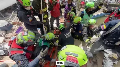 El operativo forma parte del agrupamiento "Yumare", integrado además por médicos, especialistas en rescate y 18 binomios caninos./ RS