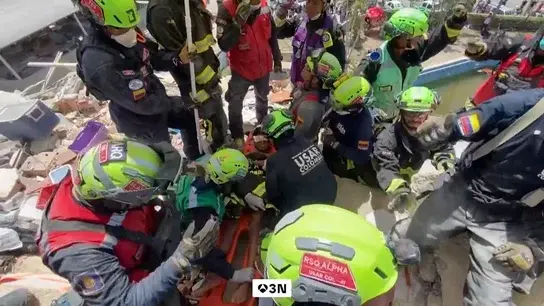 El operativo forma parte del agrupamiento "Yumare", integrado además por médicos, especialistas en rescate y 18 binomios caninos./ RS
