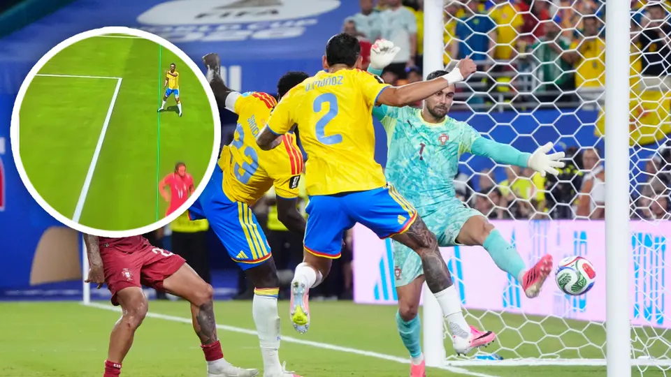 ¿Robo a Colombia? El VAR anula gol de Davinson Sánchez en el último minuto ante Portugal