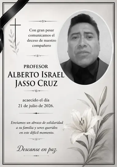 Familiares y seres cercanos al profesor Alberto Jasso le dan el último ádios / RRSS