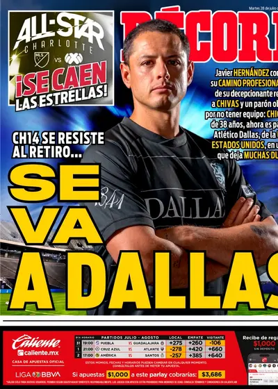 Portada RÉCORD 28 de julio de 2026