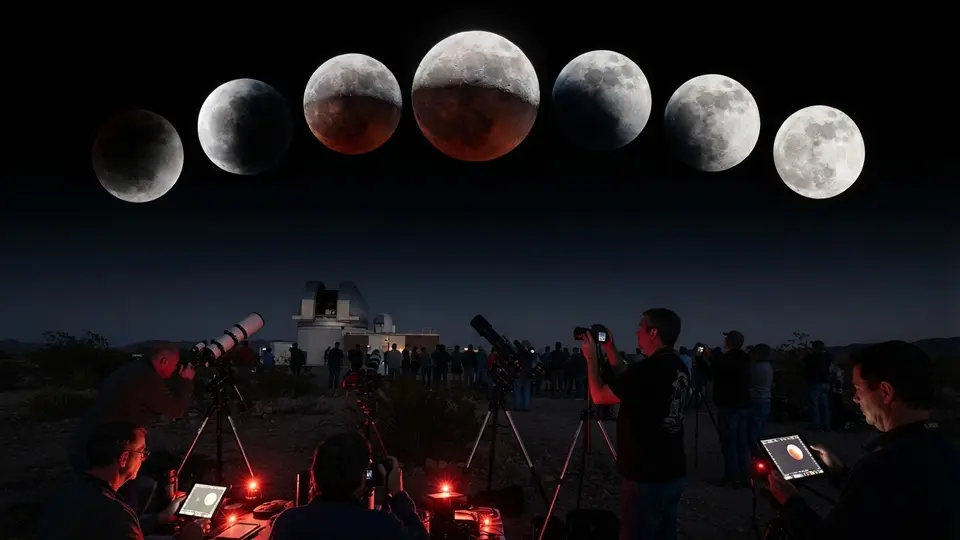 Así se vio la Luna de Sangre: el eclipse que pintó de rojo el cielo en México y el mundo