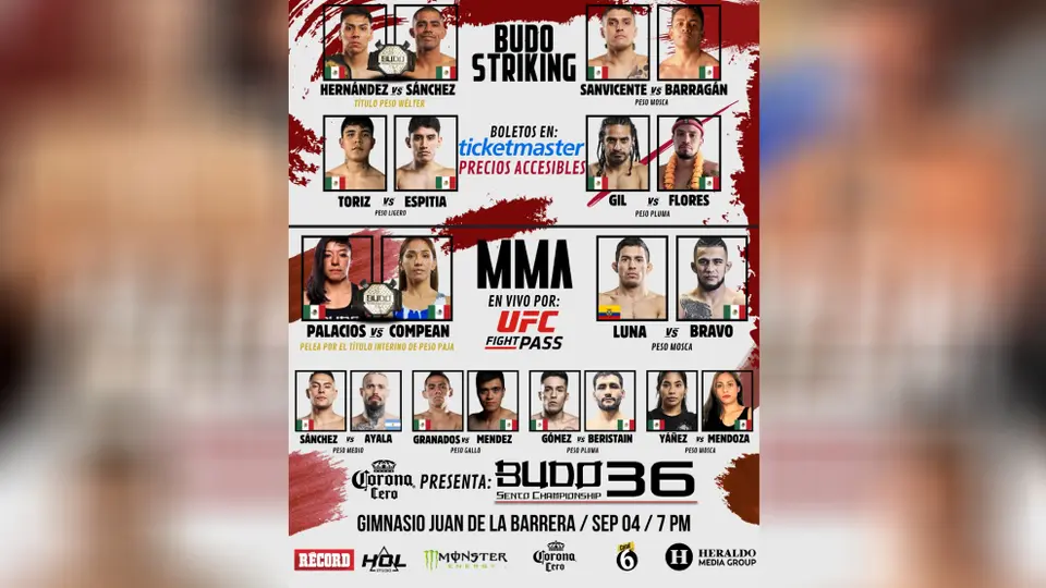 BUDO Sento Championship cartelera | BUDO Sento