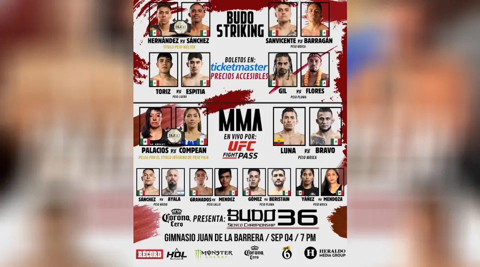 BUDO Sento Championship cartelera | BUDO Sento