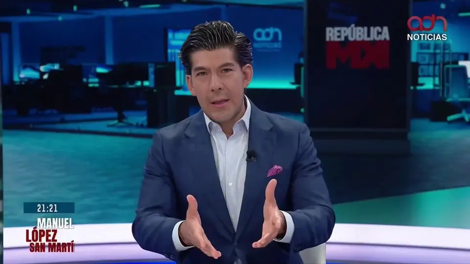Manuel López San Martín deja República MX de ADN 40./captura de pantalla