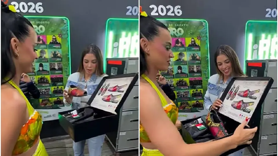 Huaraches de Rioverde que recibió Katy Perry en la Fenapo: ¿cuánto cuestan y quién los diseñó?