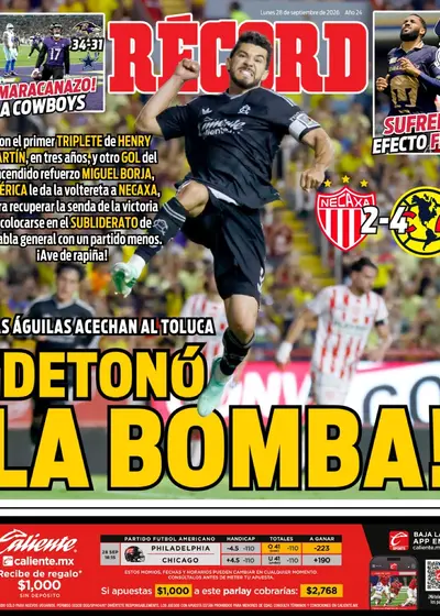 Portada RÉCORD 28 de septiembre de 2026