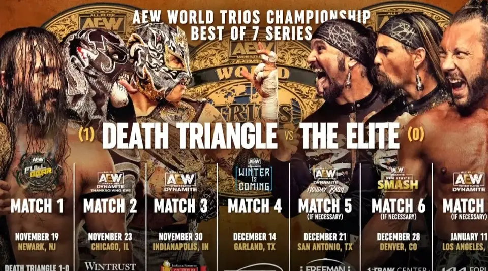 Death Triangle vs. The Elite, una de las mejores rivalidades en la historia de AEW | AEW