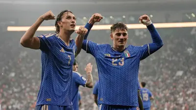 Italia golea a Turquía en la UEFA Nations League, en noche histórica para los hermanos Esposito
