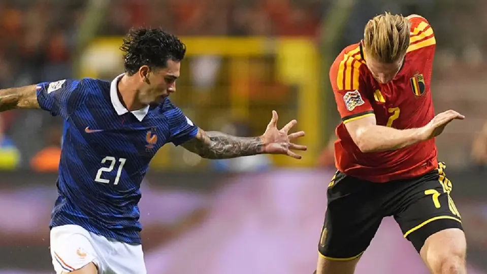 Bélgica vs Francia en la J2 de la Nations League Jugada | X:@equipedefrance