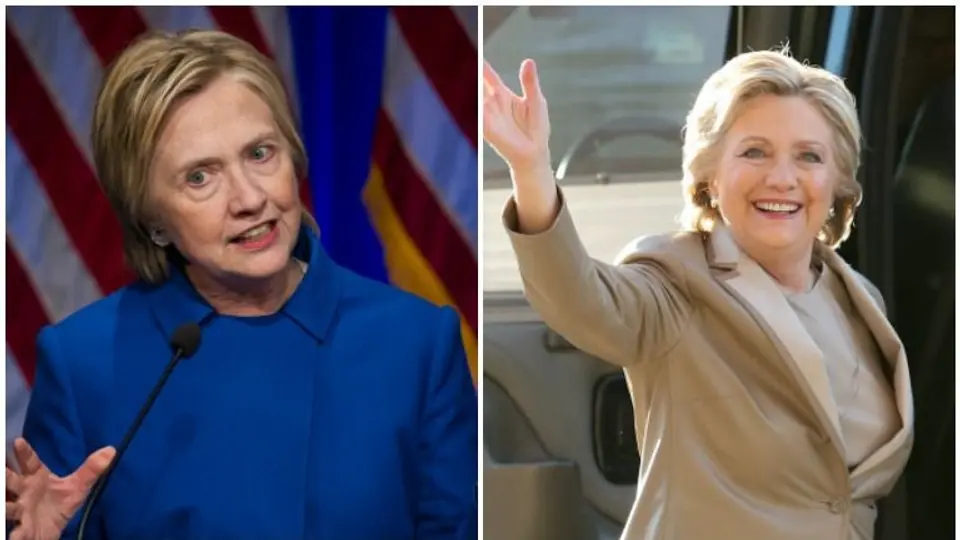 Hillary luce drástico cambio de imagen tras elecciones