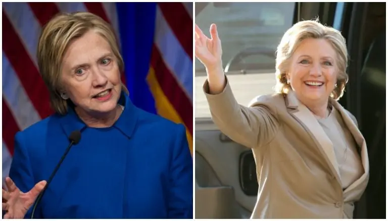 Hillary luce drástico cambio de imagen tras elecciones