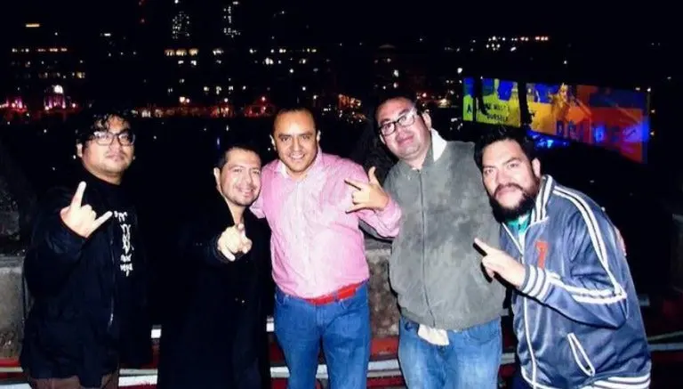 Palacio Nacional, palco VIP de funcionarios en concierto de Waters