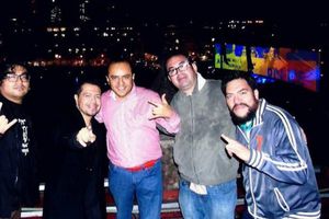 Palacio Nacional, palco VIP de funcionarios en concierto de Waters