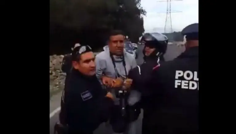 Policía Federal agrede a periodista en Edomex