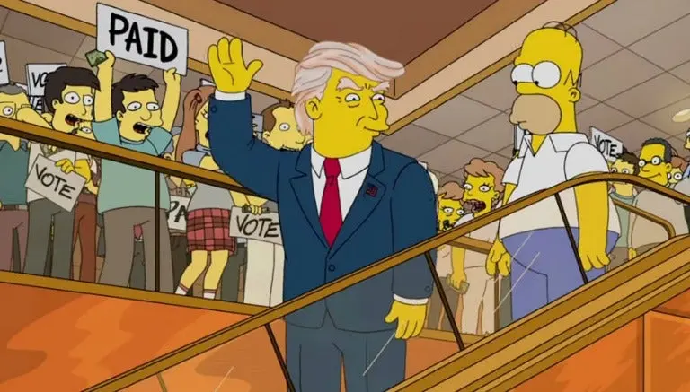 Los Simpsons habrían predicho que Trump sería presidente