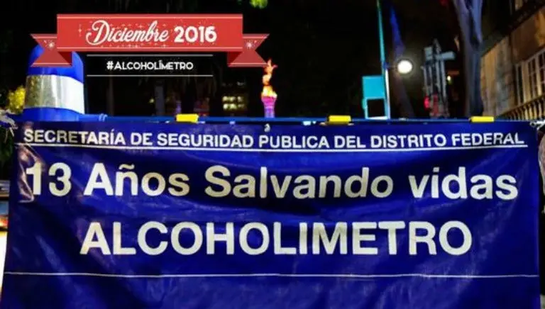 CDMX tendrá alcoholímetro 24 horas al día por Navidad