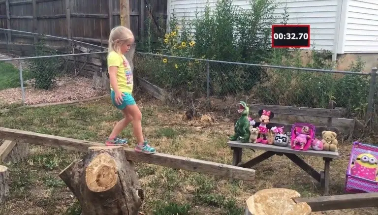 Papá crea para su hija circuito 'Ninja Warrior' en su patio