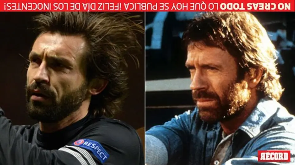 Pirlo deja el futbol y será doble de Chuck Norris