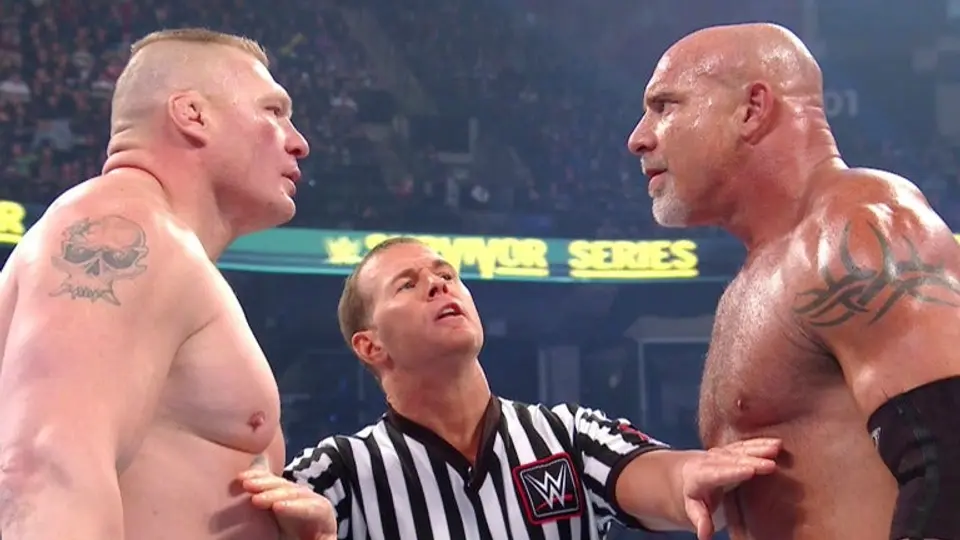 Goldberg vence a Brock Lesnar en menos de 3 minutos