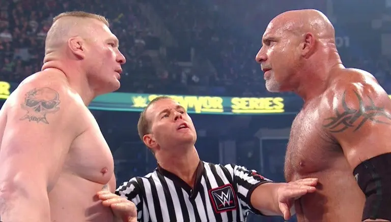 Goldberg vence a Brock Lesnar en menos de 3 minutos