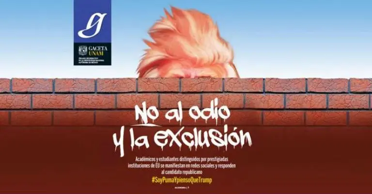 Académicos de UNAM critican discurso de Trump en redes
