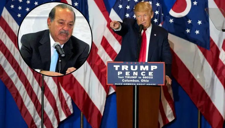 Trump acusa a Slim por difamarlo con escándalos sexuales