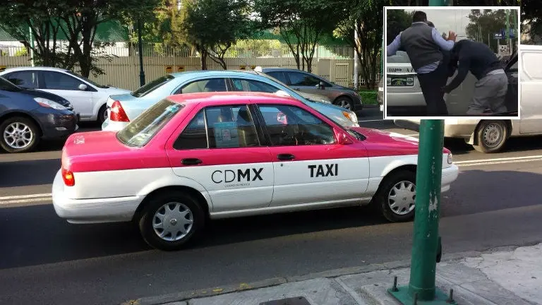 Chofer de Uber 'aplaca' a taxista en Tasqueña
