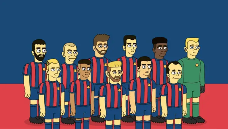 Barça y Real Madrid son caricaturizados al estilo Simpsons