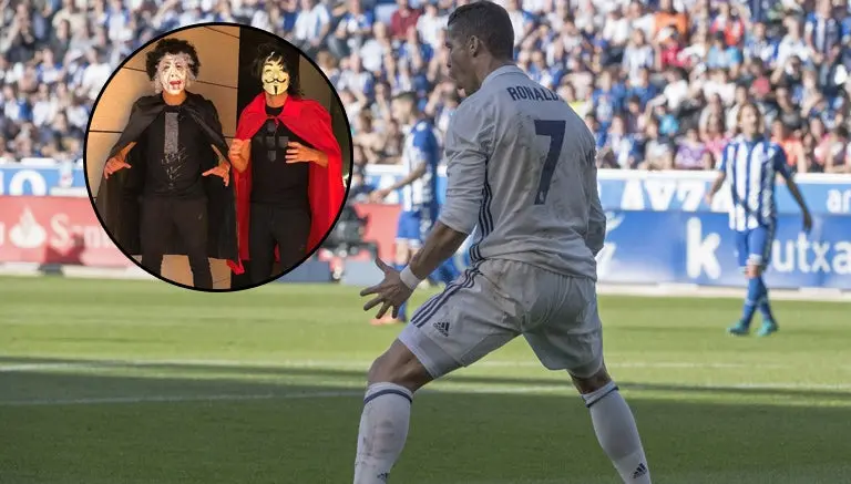 CR7 se disfraza para 'sembrar el terror' en Halloween