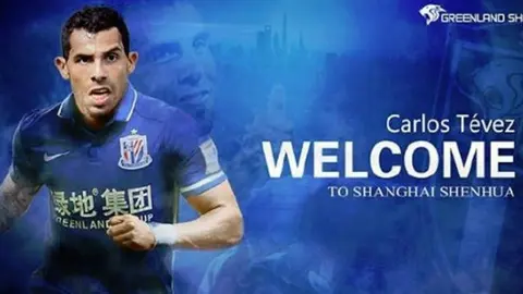 Carlos Tévez ganará 28 pesos por segundo en China
