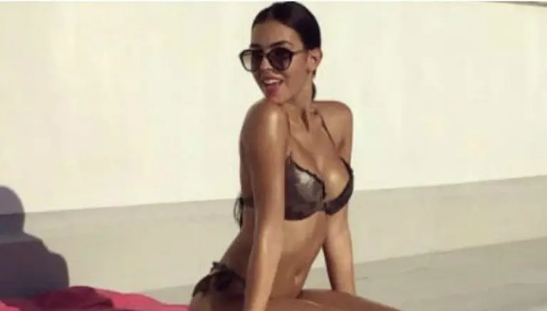 Novia de CR7, con lugar especial en el Bernabéu