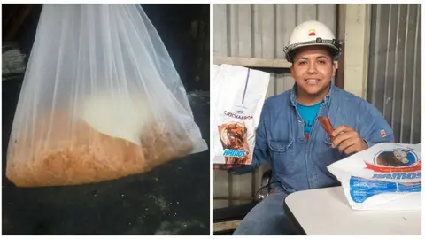 Hombre gana comida tras quejarse de lunch en bolsa