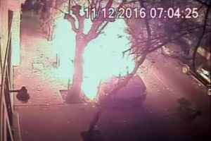 Revelan video de incendio de camioneta en la Condesa