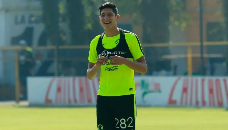 Edson Álvarez en un entrenamiento del América | IMAGO7