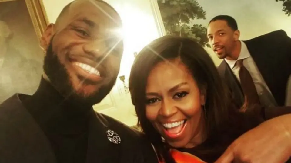 Michelle Obama,  LeBron y Cavs en 'Mannequin Challenge'
