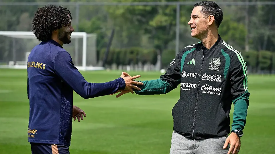 César 'Chino' Huerta y Rafael Márquez en Cantera | PUMAS
